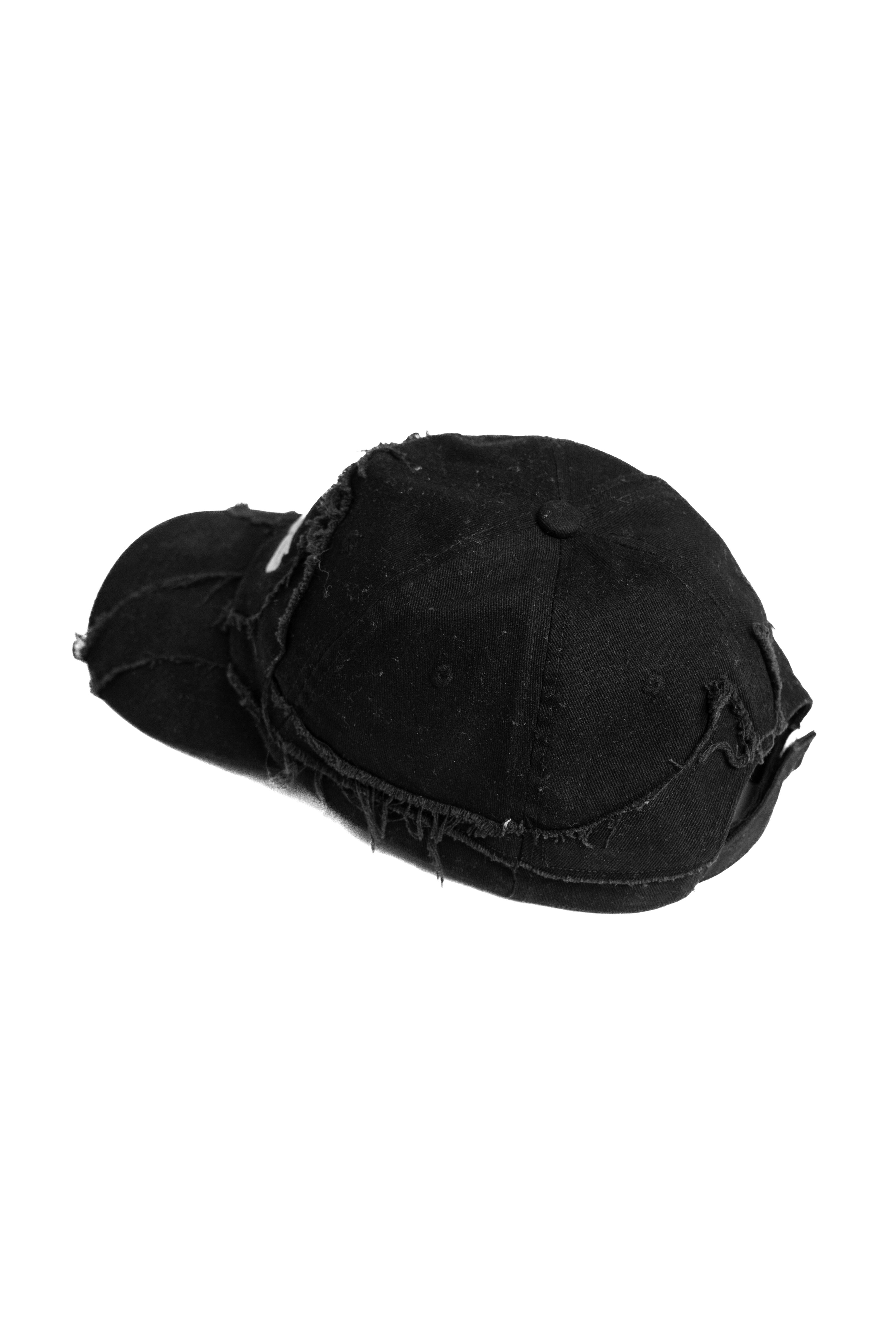 "BRAINFOG" DOUBLE LAYERED DISTRESSED CAP